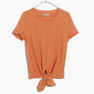 Madewell Tie Short Sleeve Top
